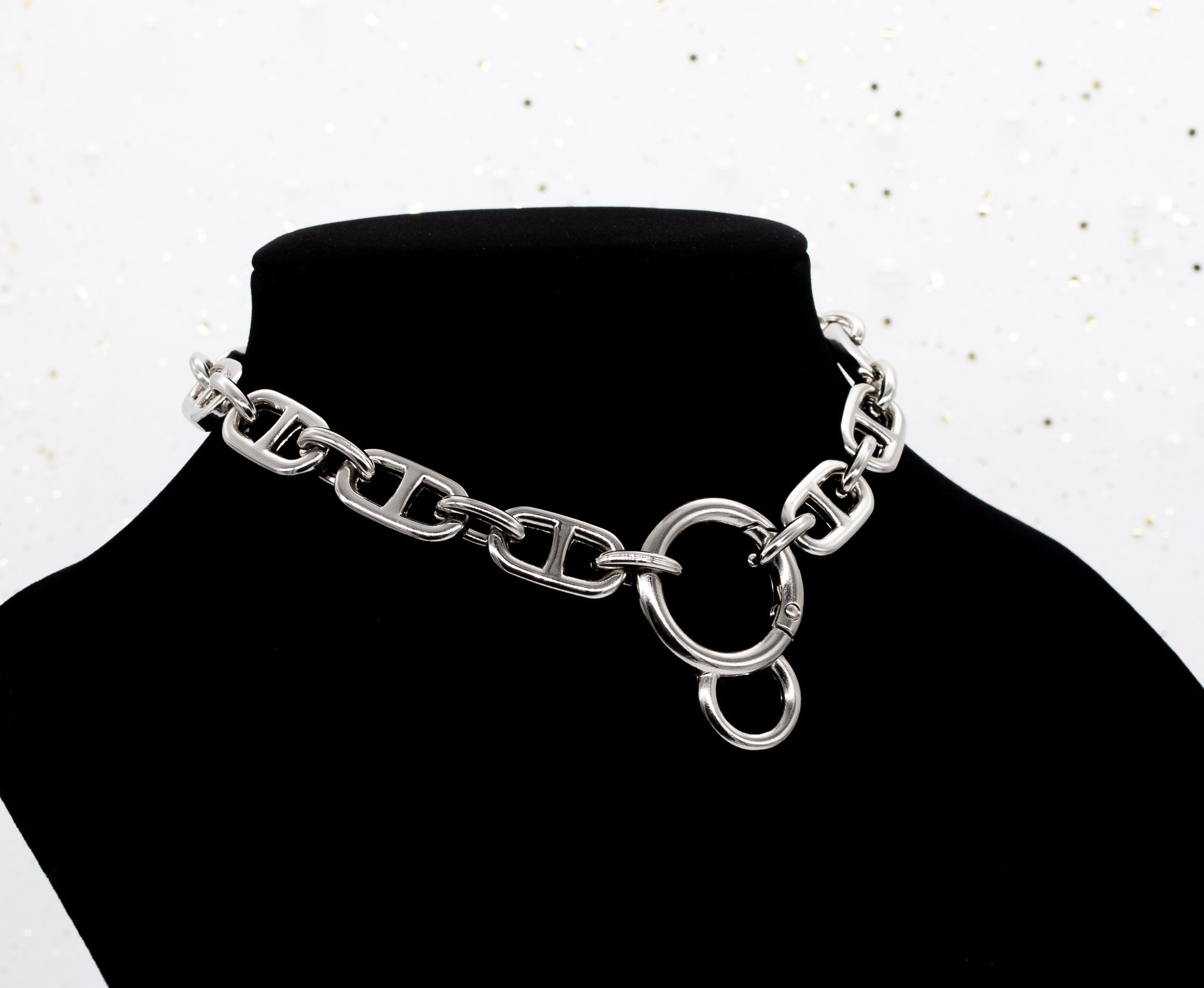 Chunky Chain Collar in Silver