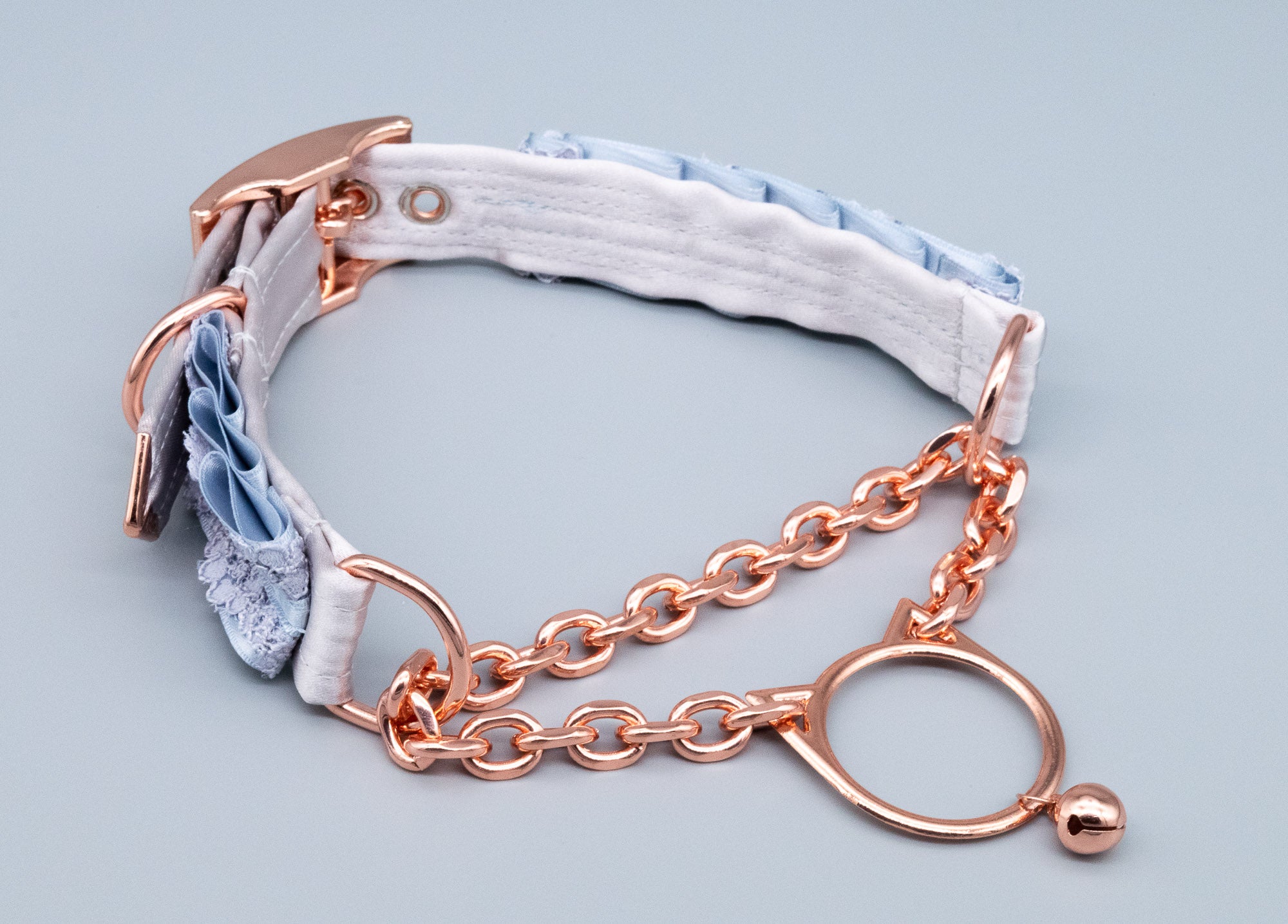 French Blue & Dusty Lilac Kitten Martingale Collar