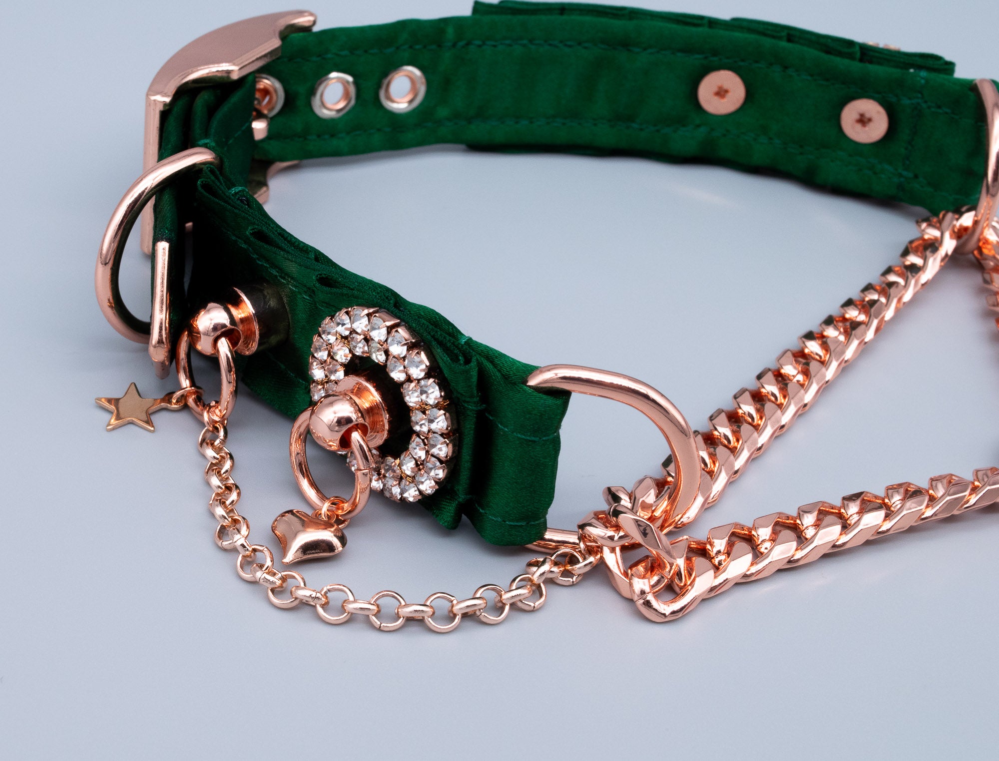 Hunter Green Luxury Martingale Collar