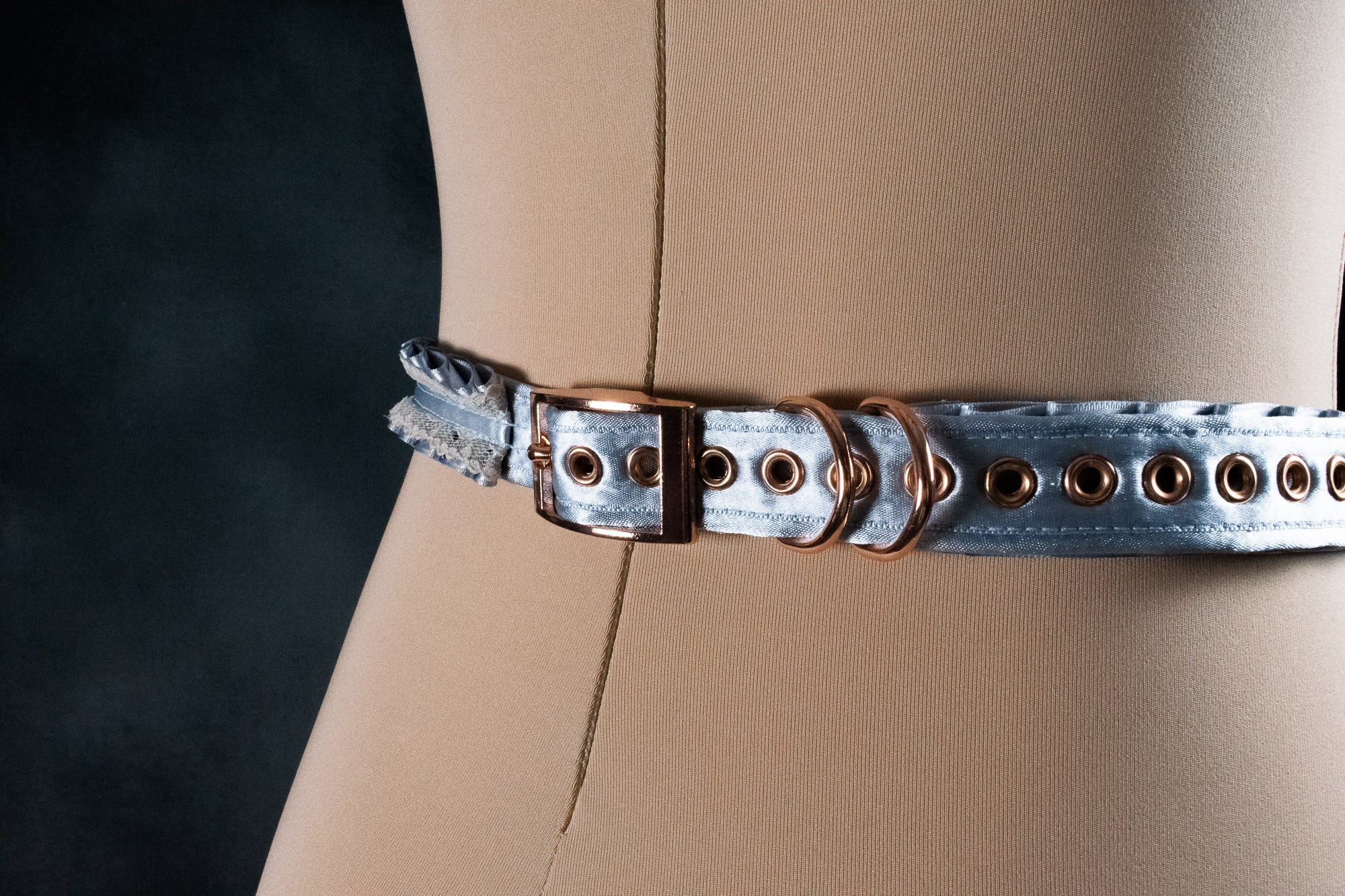 "FRANCESCA" - FRENCH BLUE MARTINGALE BELT _ LIMITED _